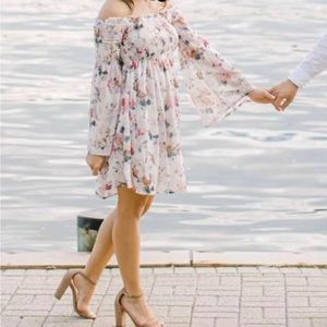 White Floral Dress